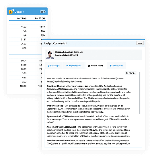 Golden Rule 3 - Outlook and Active Risks - Stock Doctor