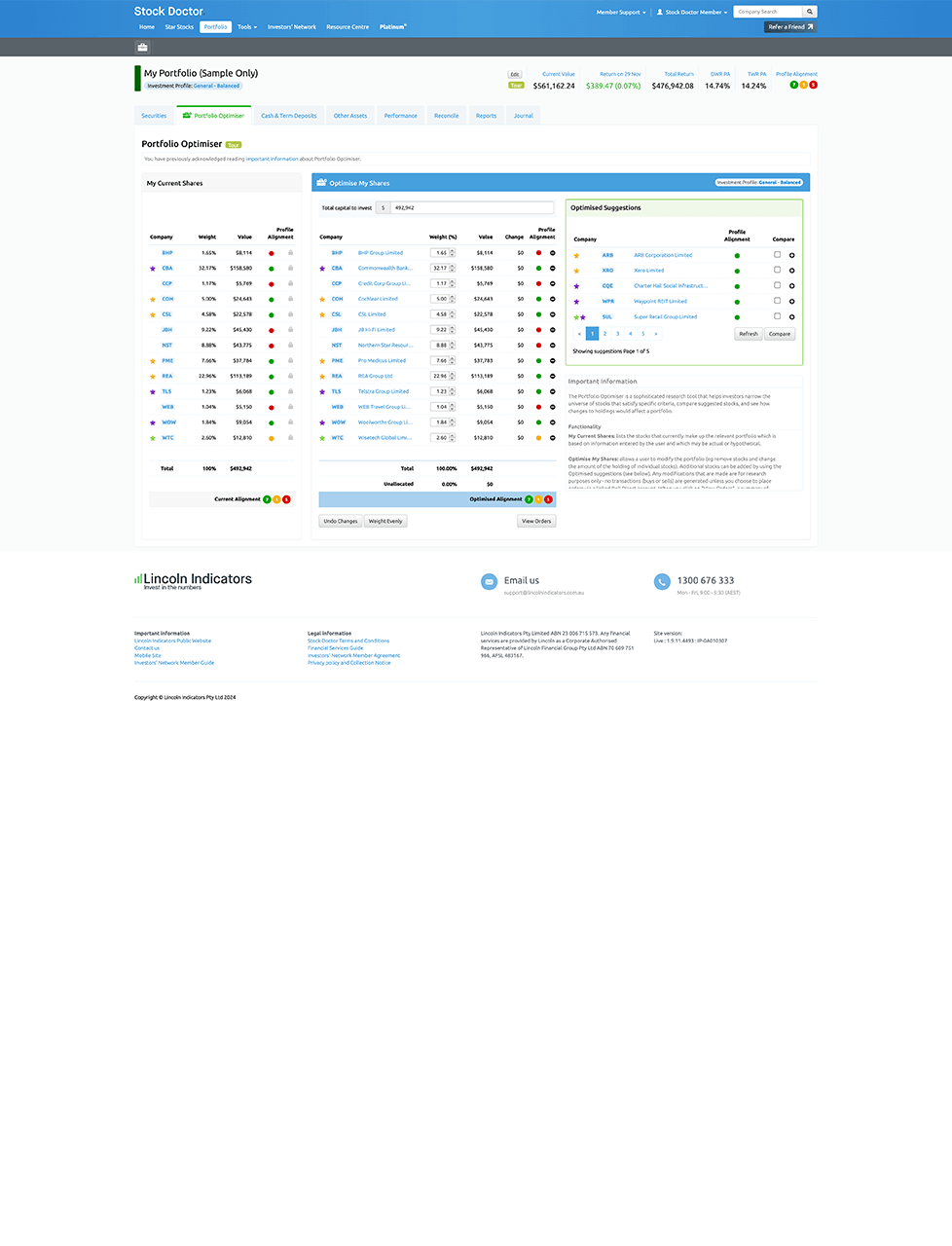 Optimise your Portfolio