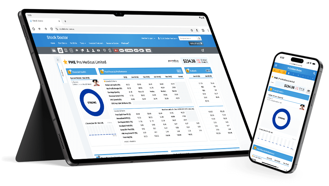 Stock Doctor on Tablet and Mobile Devices