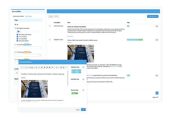 Personal Trading Journal